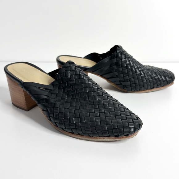 Nisolo Shoes - NISOLO All Day Heeled Mules Woven Leather